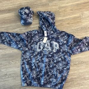Gap X loveshackfancy size, medium sweatshirt, and matching hat